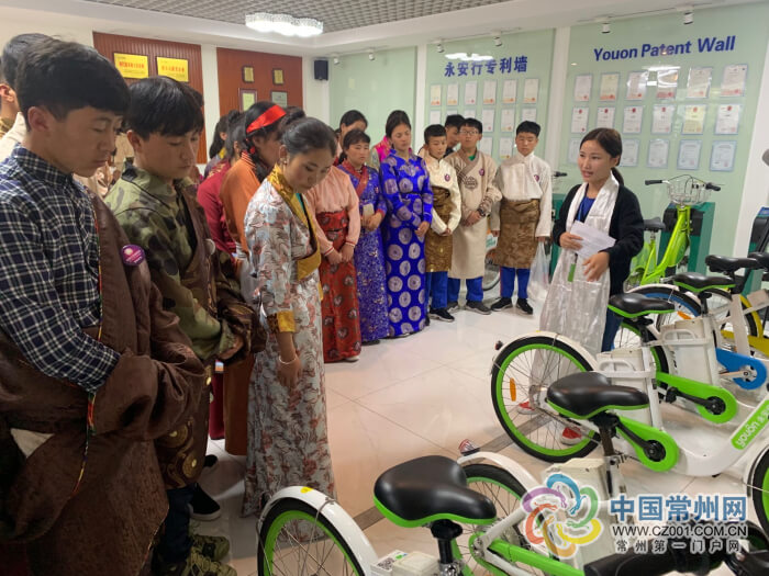 青海黃南的43位西部學子來到常州,在永安行總公司園內與共享交通近距離接觸 青海黃南的43位西部學子來到常州,在永安行總公司園內與共享交通近距離接觸