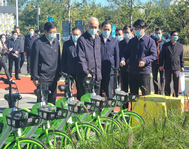 北京市領導調研永安行入駐的“碳中和”主題公園
