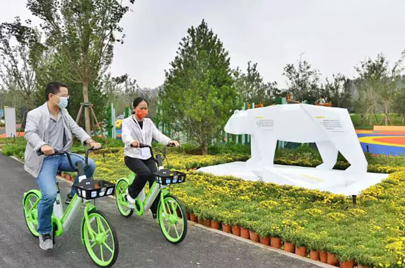 北京市領導調研永安行入駐的“碳中和”主題公園3