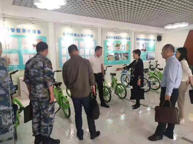 市雙擁辦為駐常某部隊積極協調投放永安行定點樁式自行車1