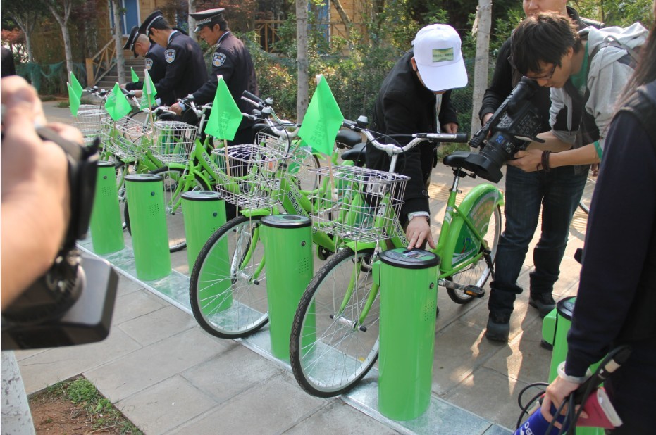 滇池度假區在昆明首推公共自行車試點1