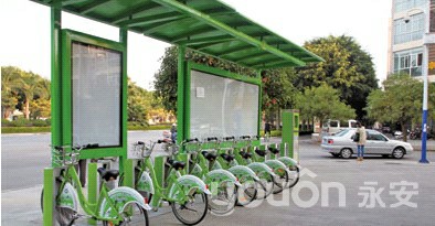 公共自行車  蒙自試運行10天受熱捧