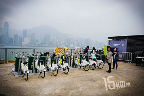 香港bike  sharing曝光--西九海濱長廊自助單車